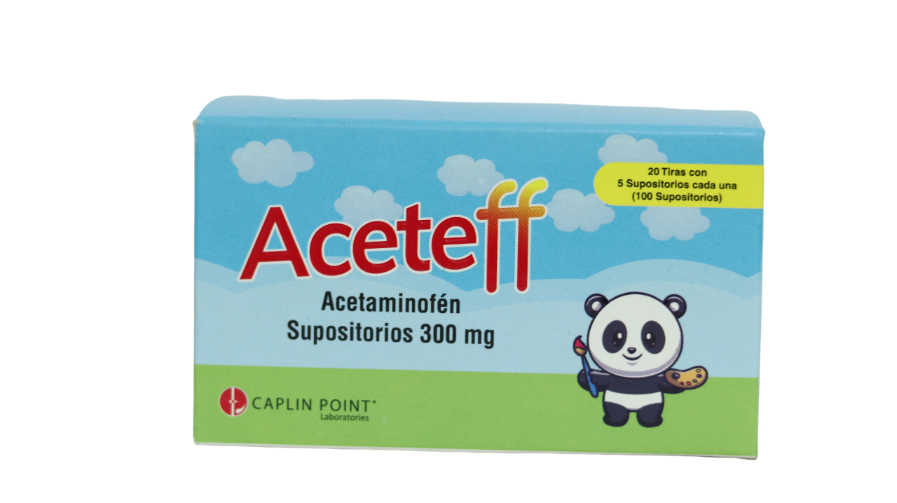 ACETAMINOFEN SUPOSITORIOS 300 MG ACETEFF CAPALIN X 100 – Distribuidora ...