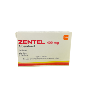 ZENTEL ALBENDAZOL 400MG X 1 TABLETA