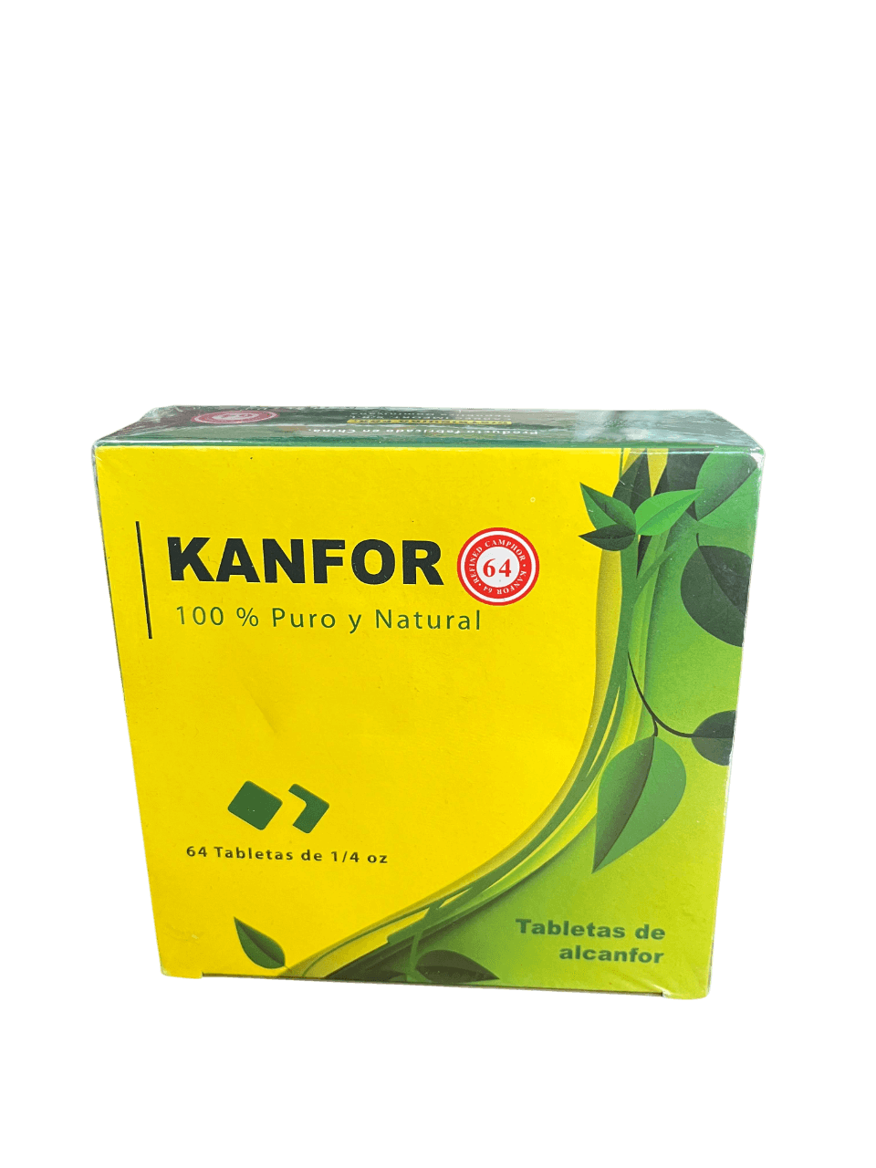 Kanfor 100% puro 64 tabletas 1/4oz – Distribuidora Tierra Canaan