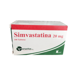 SIMVASTATINA 20MG TABLETA 100/1 GENERIFAR