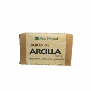 JABON DE ARCILLA  100 GR  VIDAL NATURAL