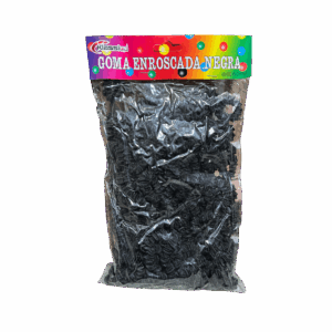 GOMITA DE PELO ENROSCADA NEGRA  KL-606 300/1