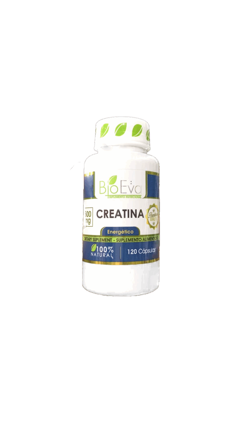CREATINA 500MG EVA frasco x 120 CAPSULAS – Distribuidora Tierra Canaan