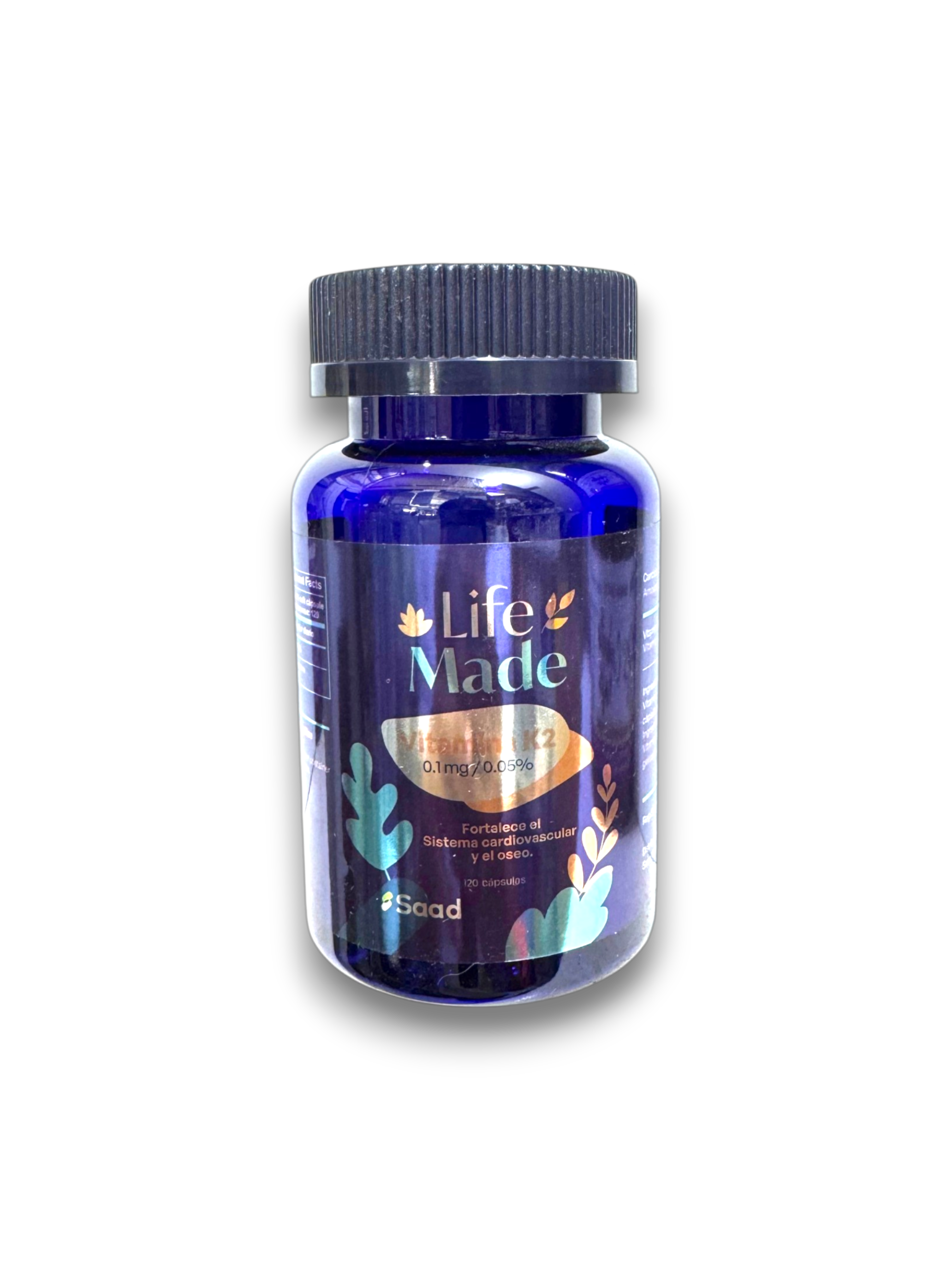 VITAMINA K2 0.01MG EN FRASCO x 120 capsulas LIFE MADE