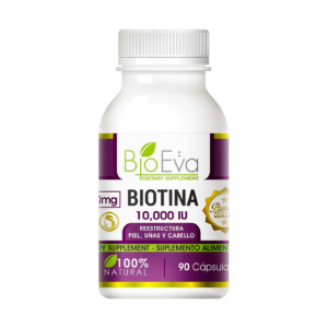 Biotina eva en frasco 500mg 10,000 iu x 90 capslas