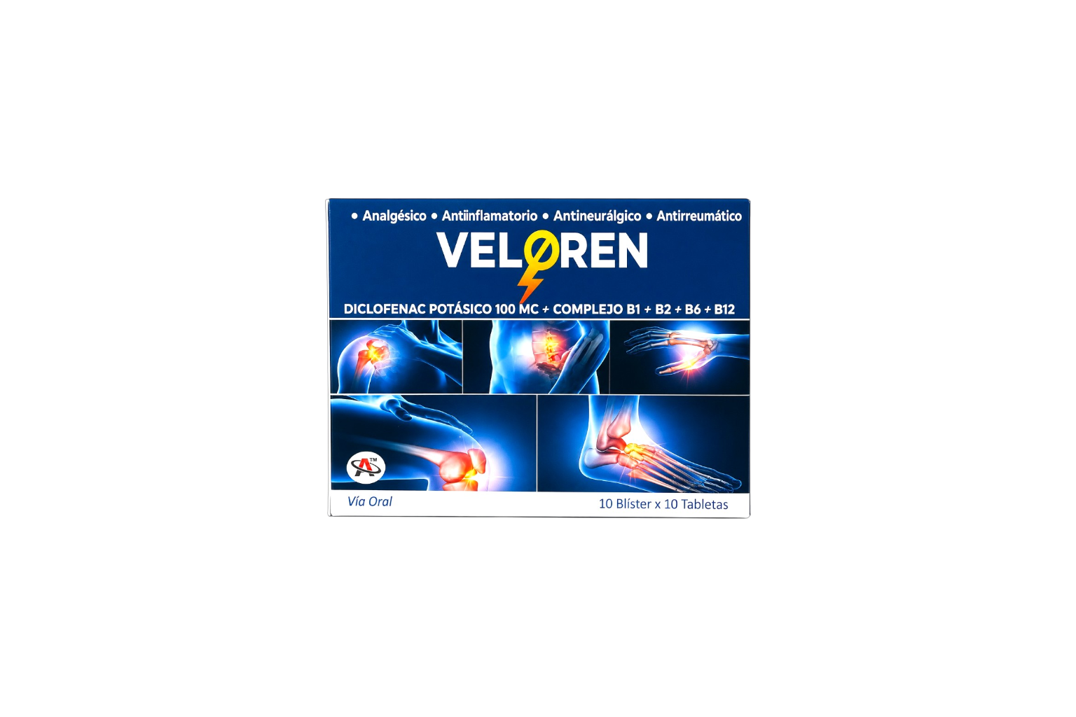 VELOREN X 100 TABLETAS AARNEXT