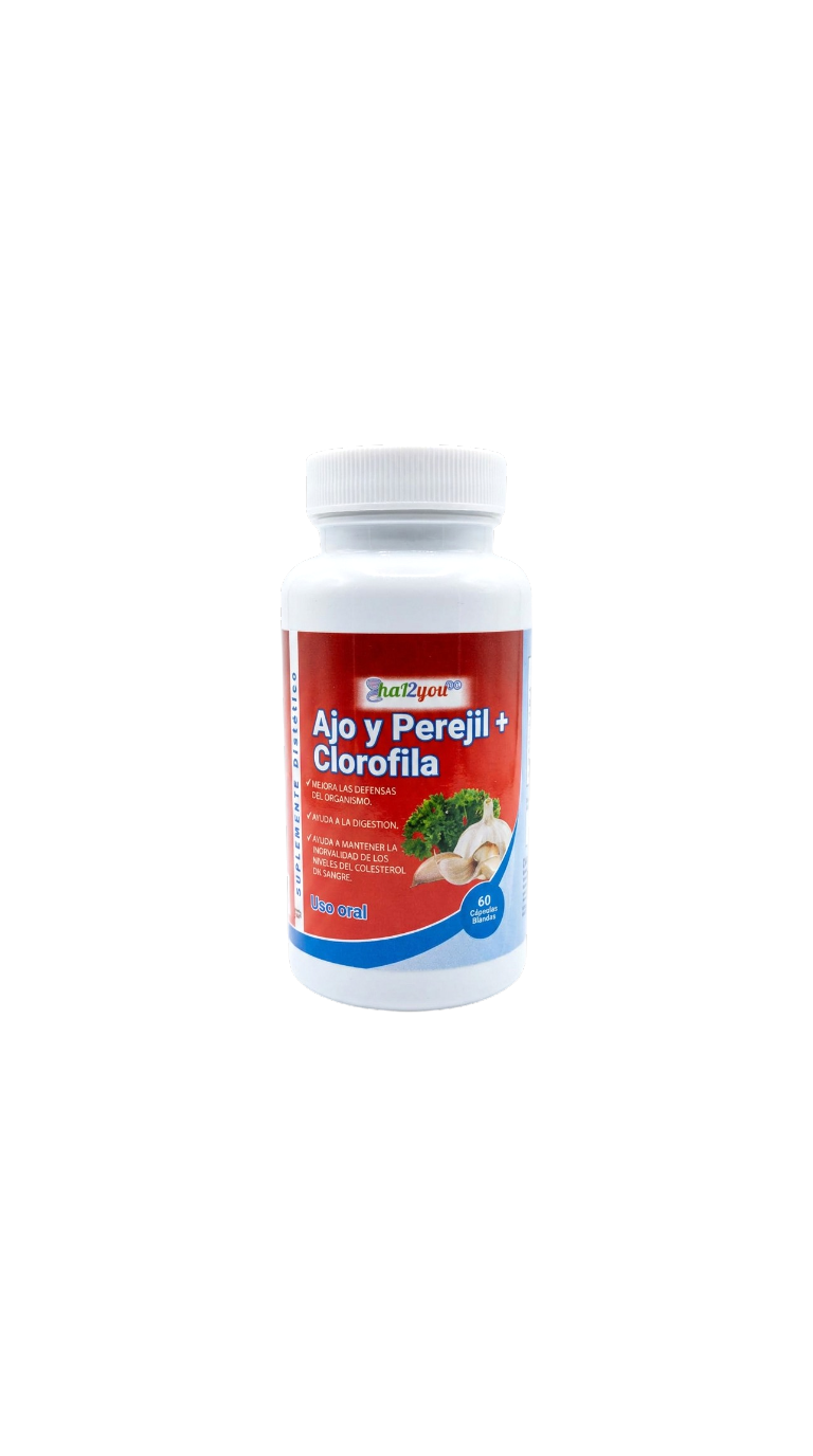 AJO Y PEREJIL + CLOROFILA 60 CAPSULAS