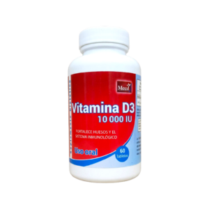 VITAMINA D3 10,000 IU 60 TABLETAS