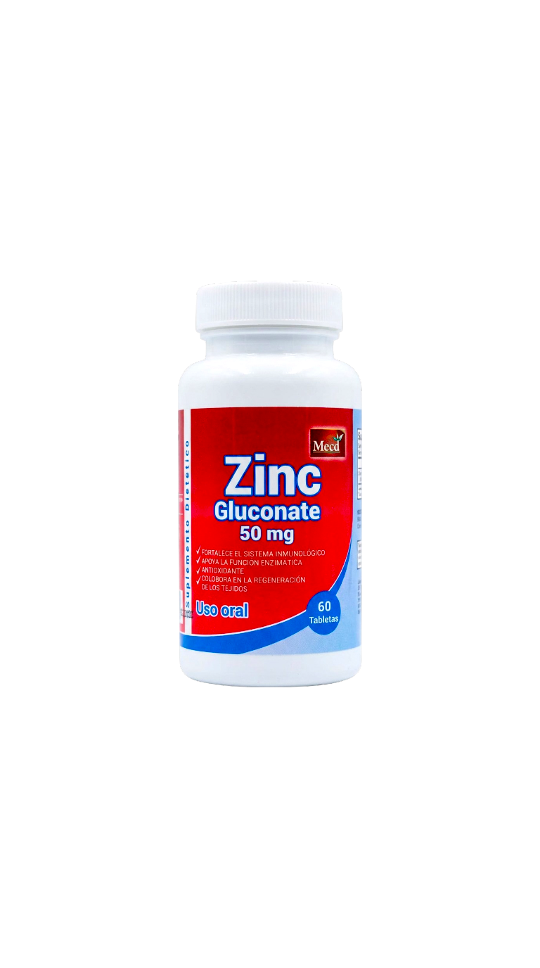 ZINC GLUCONATE 50MG 60 TABLETAS